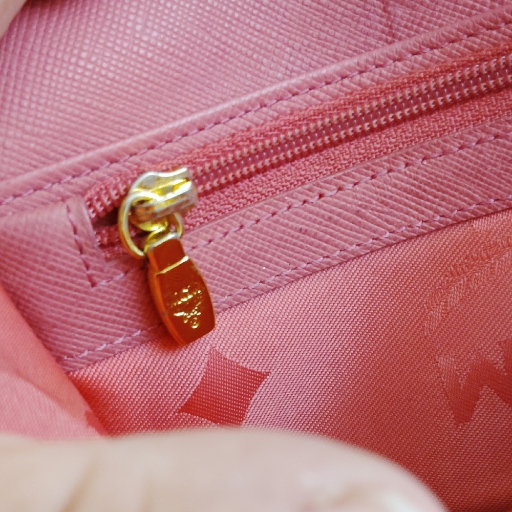MCM Beige Monogram Envelope Clutch - Picture 7 of 10